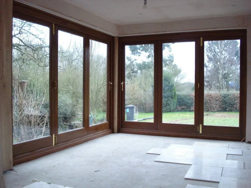 Oak-framed garden room, interior